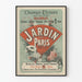 Gammal poster av Paris trädgård - Vintage väggdekoration för konsert på Champs-Élysées