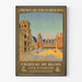 Château de Blois innergårdsbild - Vintage dekorativ poster