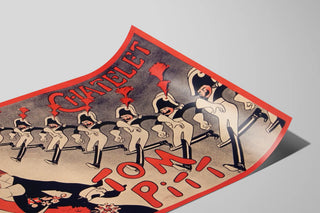 Vintage dekorativ poster Chatelet Tom Pitt — vy av konstverket