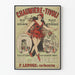 Vintageposter Bal och Konsert Chaumière-Tivoli väggdekoration