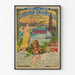 Vintageposter Chemin de Fer du Nord Världsutställning Antwerpen 1894
