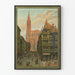 Vintageaffisch för Alsace och Lorraine järnvägar, Strasbourg