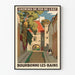 Vintageposter för Österrikiska järnvägarna - Bourbonne-les-Bains