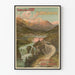 Vintageposter av Österrikets järnvägar i Haute-Engadine