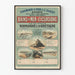 Vintageposter för Chemins de Fer de l'Ouest - Utflykter i Normandie och Bretagne