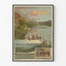 Vintageposter Nantes Ain Chemins de fer Paris Lyon Méditerranée