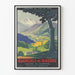 Vintageposter för Midi-järnvägarna - Bagnères de Bigorre Termalstation