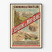 Vintageposter för utflykter till Mont-Blanc med P.L.M. järnvägar