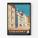 Vintageposter Château de Cheverny - Loire bilrundturer