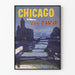 Vintageaffisch Chicago Fly TWA - Poster för väggdekoration och resor