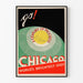 Vintageposter av Chicago – Världens ljusaste plats – Retro väggdekoration