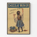 Vintageposter Chocolat Menier - Retro väggdekoration för barn och choklad