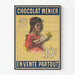 Vintageposter Chocolat Menier - Retro väggdekoration