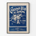 Vintage julklockor som ringer blå poster