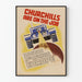 Vintage väggdekorposter Churchill Are On The Job