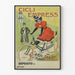 Vintageposter Cicli Empress damcykel röd