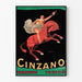 Vintageaffisch Cinzano Vermouth Torino dekorativ