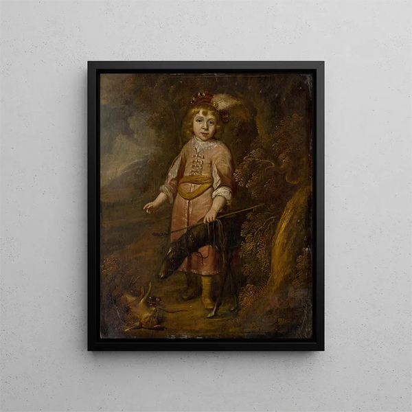 circle of Matthys van den Bergh - Portrait of a Boy as a Hunter.webp