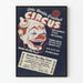 Vintage cirkusposter - Väggdekoration clown retro