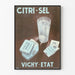 Vintageposter Citri-Sel Vichy-État Bubbelande