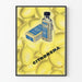 Vintageaffisch Citronema dekoration gul citron