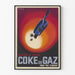 Vintage Coca-Cola reklamposter för energisnål gasvärme