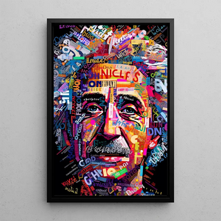 Street Art - Modern Mosaik av Einstein