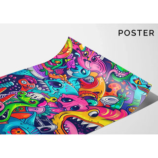 Pop Art-tavla - Kromatisk explosion | Konsttryck Tavla Väggdekoration affisch kopia