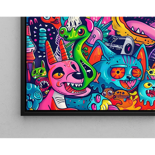 Pop Art-tavla - Kromatisk explosion | Konsttryck Tavla Väggdekoration affisch kopia