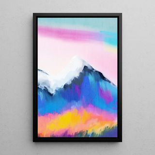 Tableau Coloré – Montagnes Arc-en-Ciel