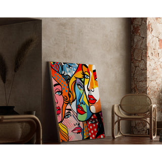 Tableau Pop Art - Visages Fragmentés | Reproduction Tableau Décoration murale affiche copie