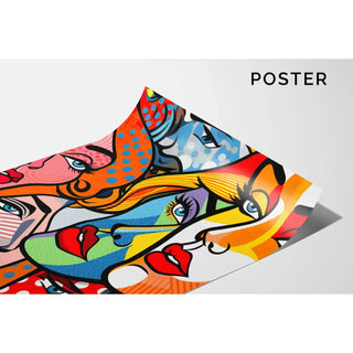 Tableau Pop Art - Visages Fragmentés | Reproduction Tableau Décoration murale affiche copie