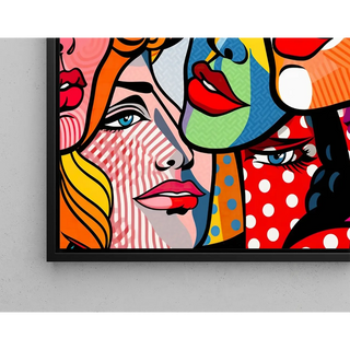 Tableau Pop Art - Visages Fragmentés | Reproduction Tableau Décoration murale affiche copie