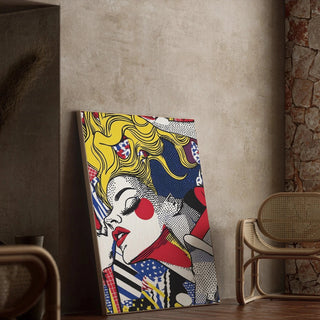 Pop Art-tavla, med titeln - Skönhet i rörelse | Konsttryck Tavla Väggdekoration affisch kopia