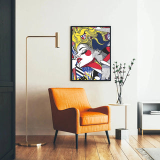 Pop Art-tavla, med titeln - Skönhet i rörelse | Konsttryck Tavla Väggdekoration affisch kopia