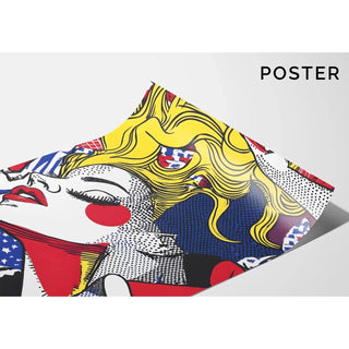 Pop Art-tavla, med titeln - Skönhet i rörelse | Konsttryck Tavla Väggdekoration affisch kopia