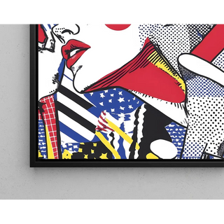 Pop Art-tavla, med titeln - Skönhet i rörelse | Konsttryck Tavla Väggdekoration affisch kopia