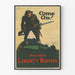 Vintage militär poster Come On Buy More Liberty Bonds