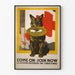 Vintageposter Come On Join Now för väggdekoration