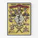 Vintageposter av Brothers Avone Clown grotesques konsert