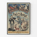 Vintageposter för Paris-konsert utan revy, väggdekoration