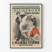 Vintageposter av Konsert-Promenad vid Uret på Champs-Élysées