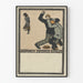 Poster Konversation mellan Rivaler - Vintageillustration med distinkt grafisk stil