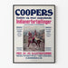 Vintageposter Coopers Histoires Indiennes illustrerade