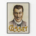Vintage porträttposter med uttrycksfullhet Cosset