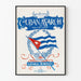 Vintage affisch Kuba mars Viva Cuba Libre väggdekoration