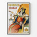 Vintage reklamposter för Cusenier Cognac väggdekoration