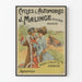 Vintageposter Cycles & Automobiles J. Malinge i Angers