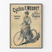 Vintageposter Cycles F. Mégret - Retro väggdekoration Paris