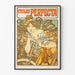 Vintageposter Cycles Perfecta i jugendstil